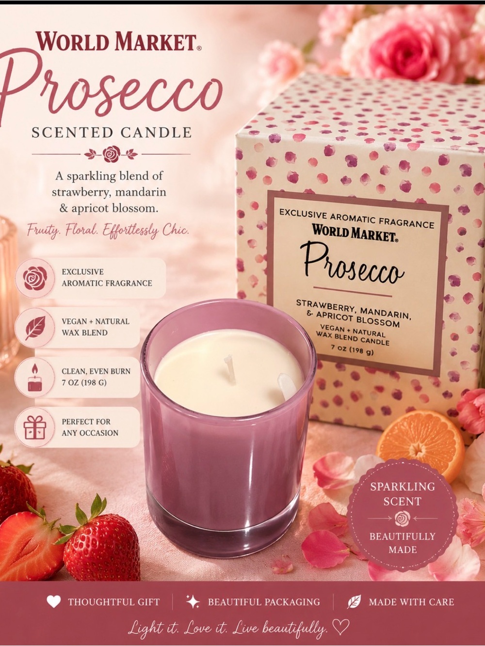 Prosecco Scented Candle